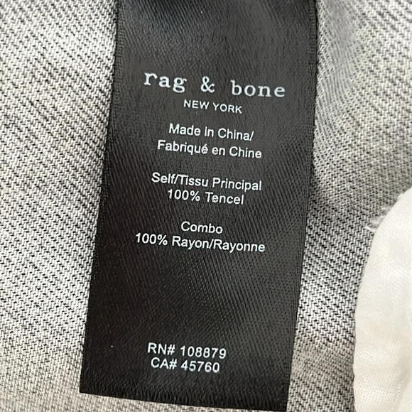 rag & bone Liquid Miramar Overall Size M - the popular "sweatpants jeans" - Picture 10 of 12